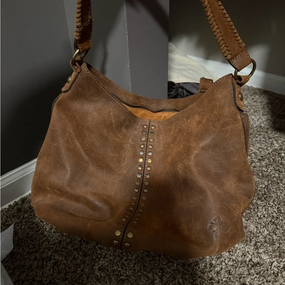 Patricia Nash New Brown Leather Hobo Bag - Picture 2 of 8
